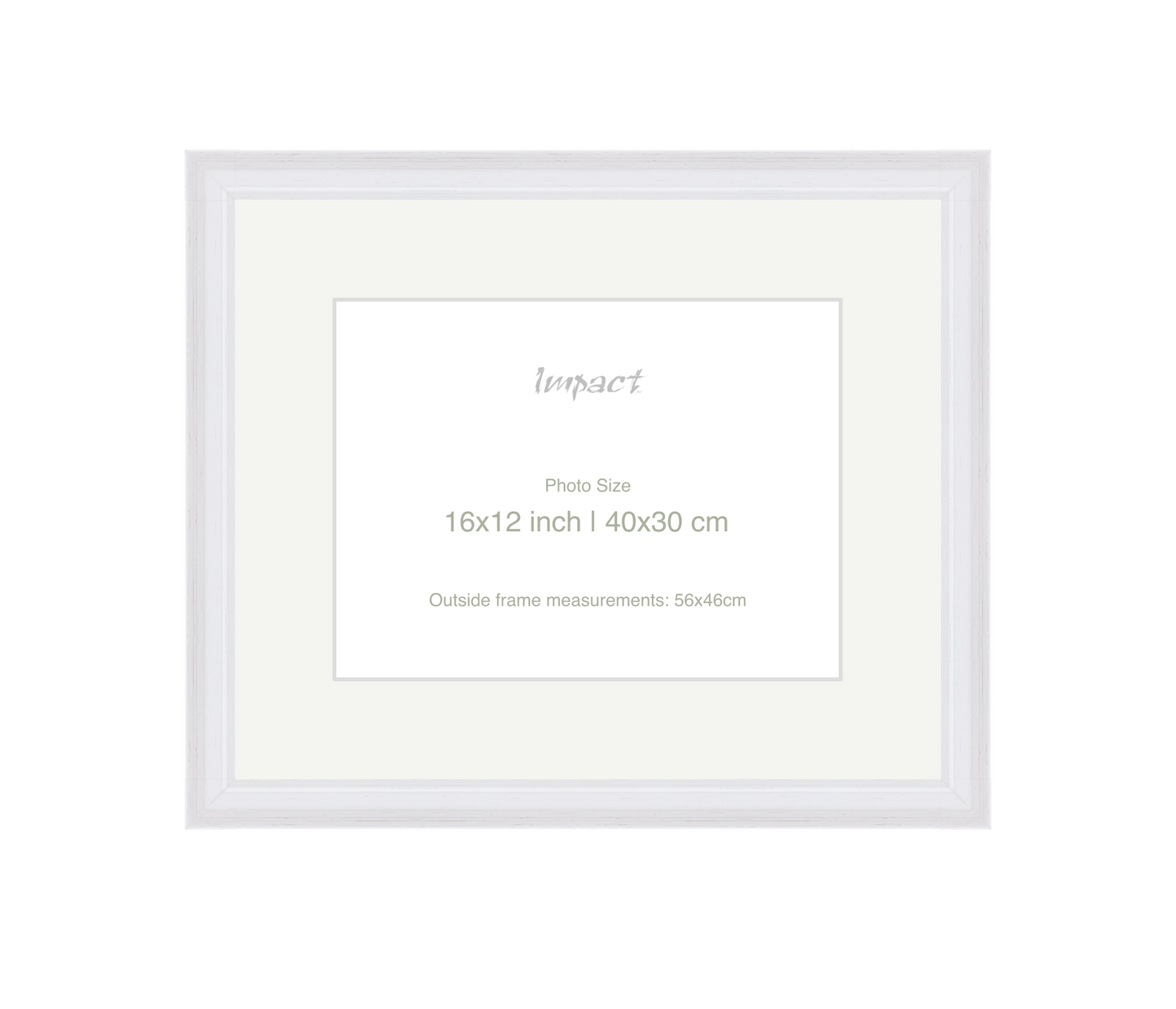 FLETCHER | 30mm White Frame - Photo Size (16x12 inch | 40x30 cm)
