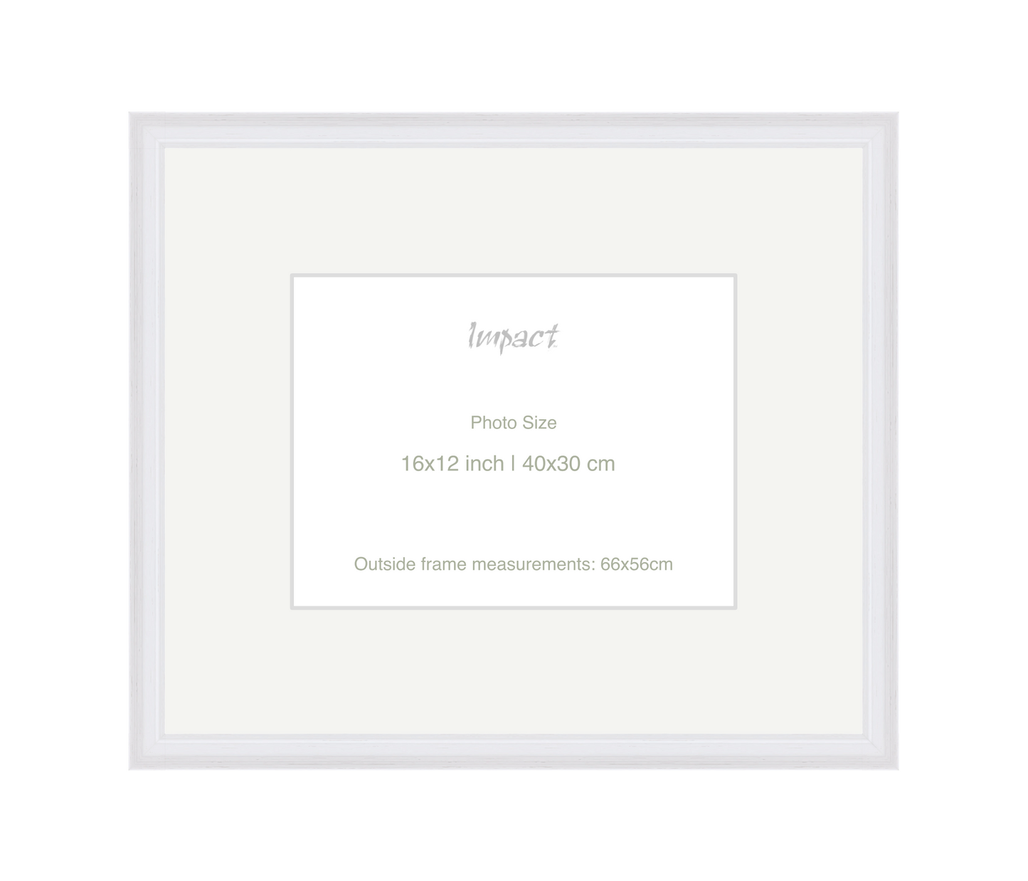 FLETCHER | 30mm White Frame - Photo Size (16x12 inch | 40x30 cm)