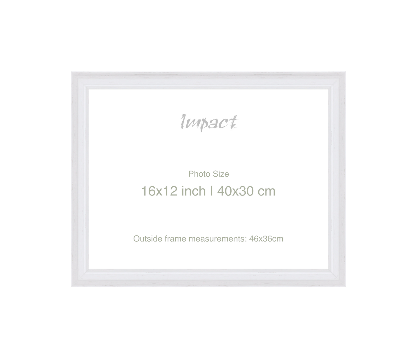 FLETCHER | 30mm White Frame - Photo Size (16x12 inch | 40x30 cm)