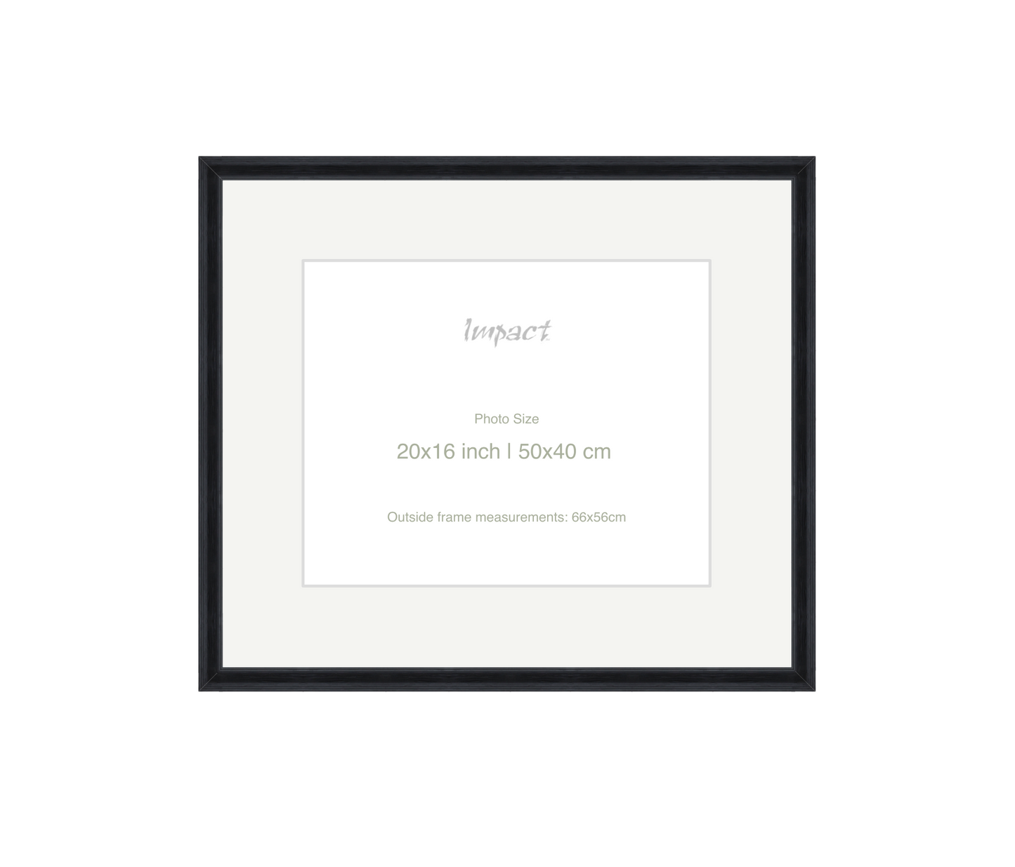 FLETCHER | 30mm Black Frame - Photo Size (20x16 inch | 50x40 cm)