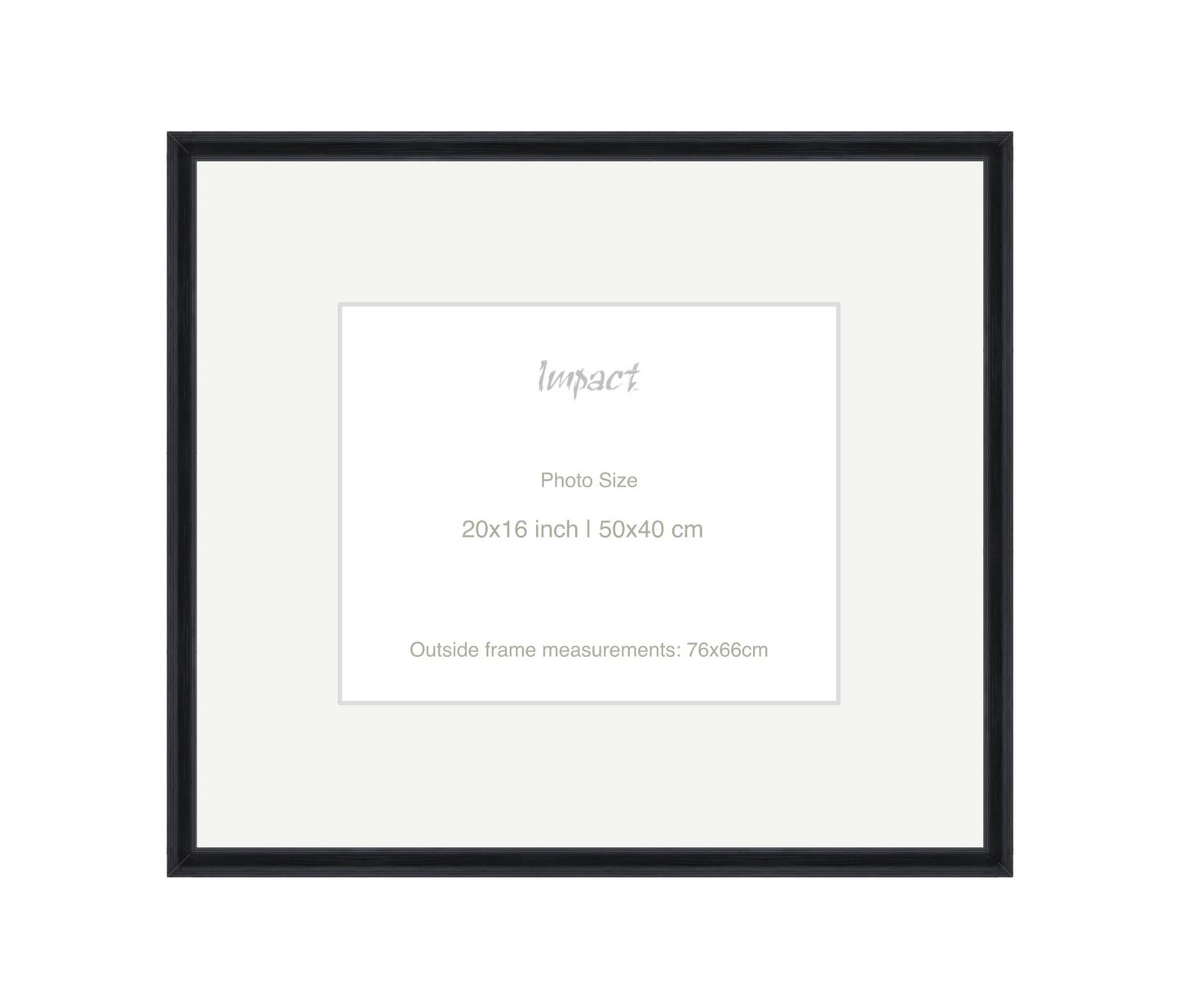 FLETCHER | 30mm Black Frame - Photo Size (20x16 inch | 50x40 cm)
