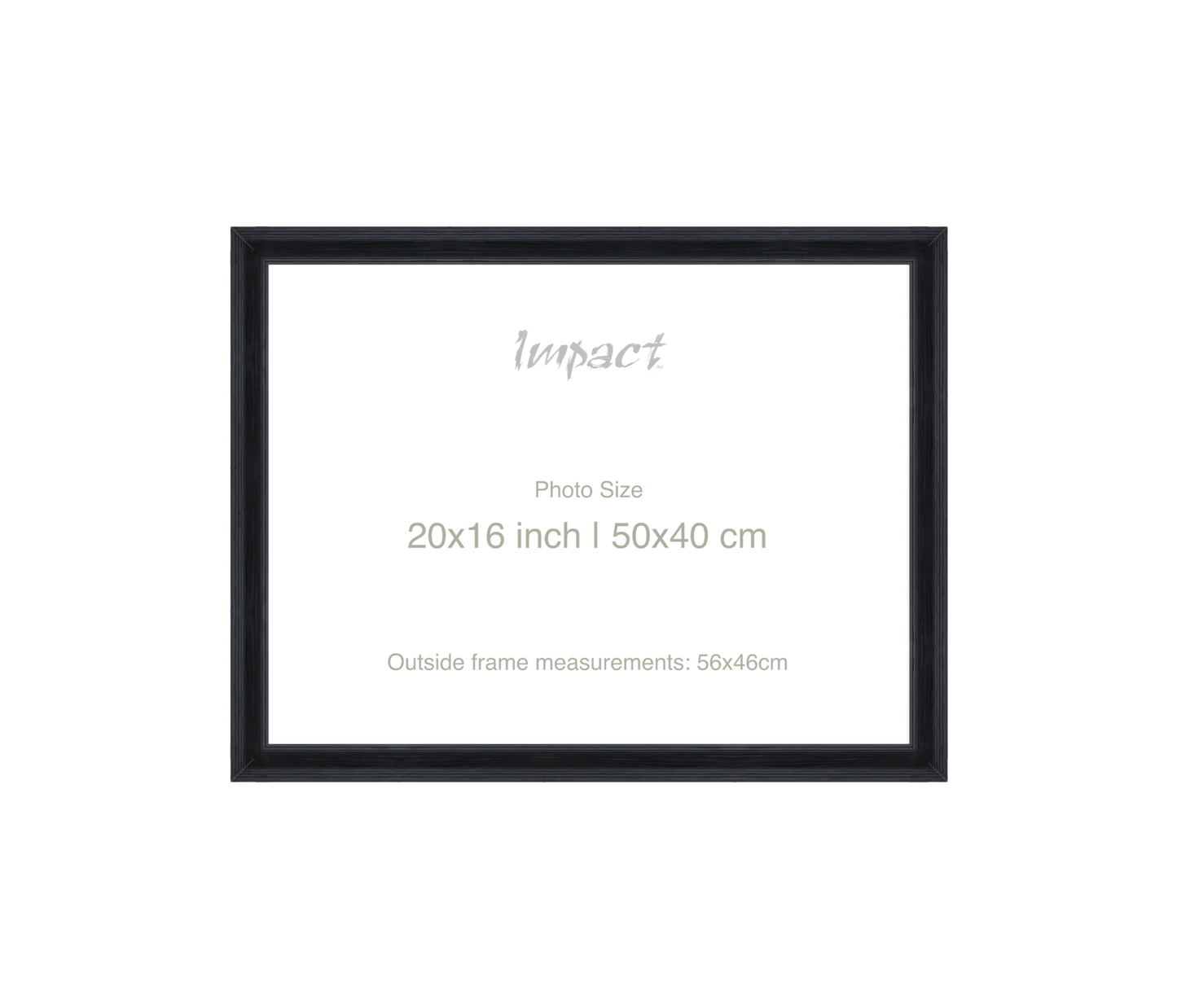 FLETCHER | 30mm Black Frame - Photo Size (20x16 inch | 50x40 cm)