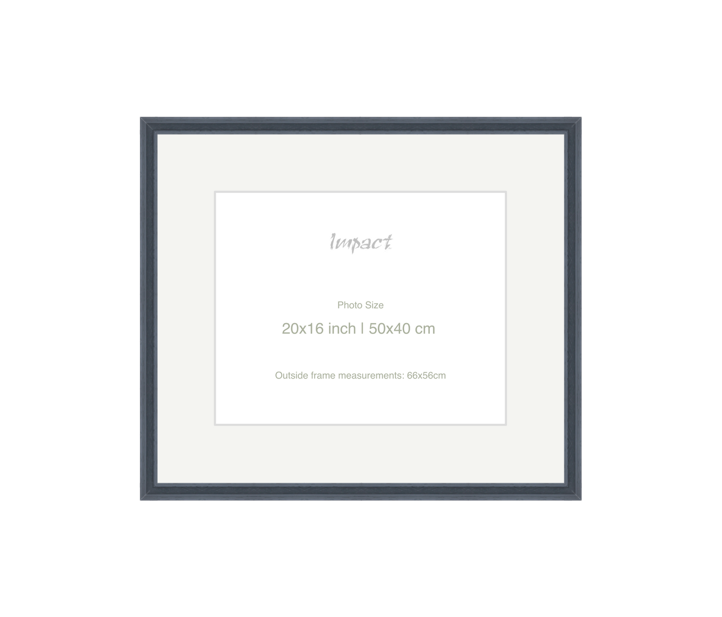 FLETCHER | 30mm Grey Frame - Photo Size (20x16 inch | 50x40 cm)