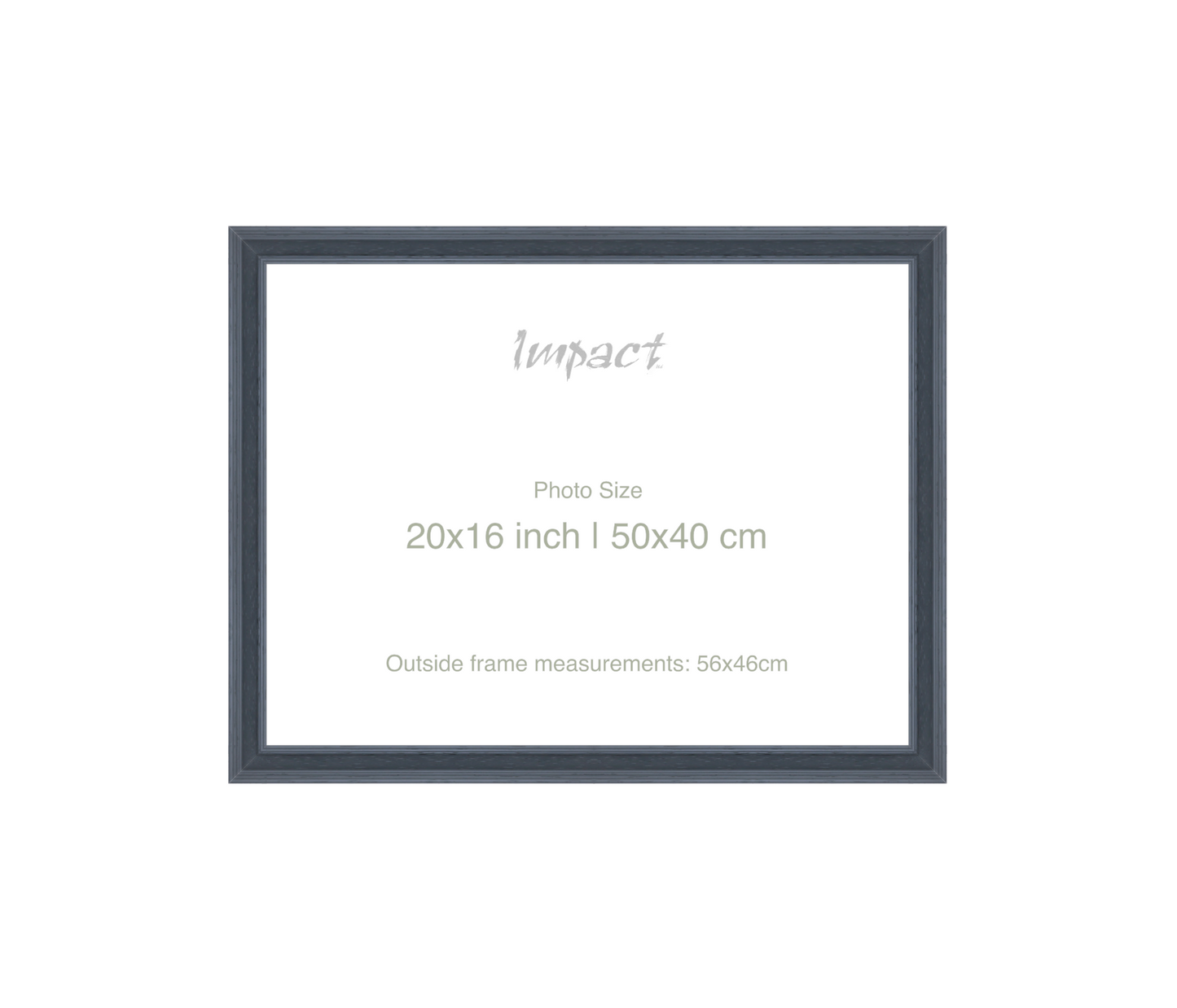 FLETCHER | 30mm Grey Frame - Photo Size (20x16 inch | 50x40 cm)