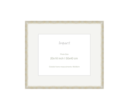 FLETCHER | 30mm Silver Frame - Photo Size (20x16 inch | 50x40 cm)