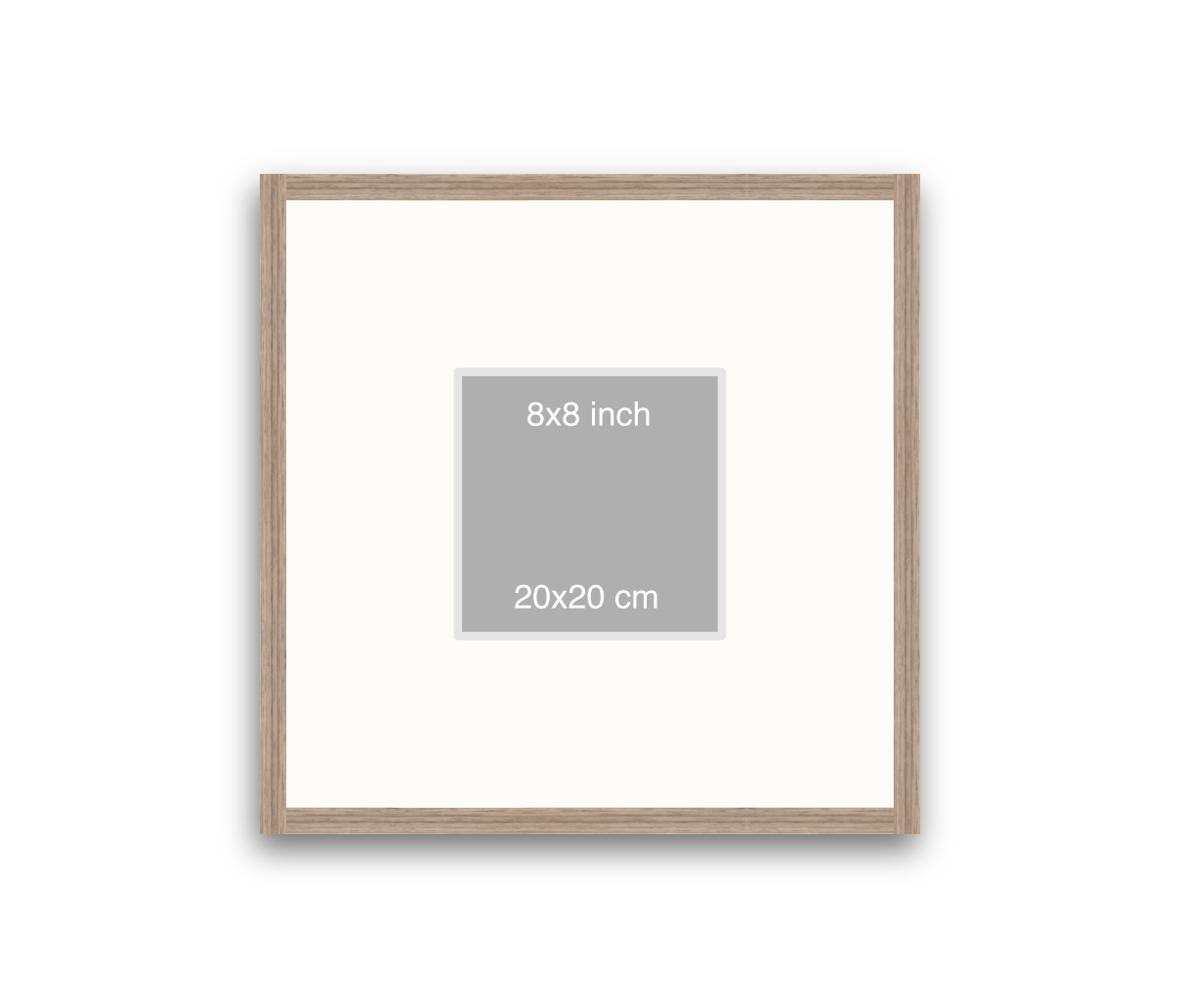 LOFT | 20mm Warm Walnut Frame - 50x50cm