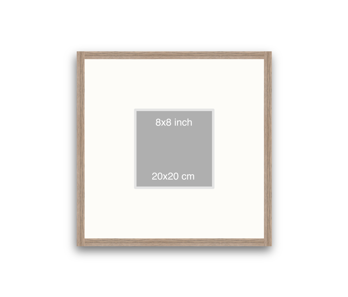 LOFT | 20mm Warm Walnut Frame - 50x50cm