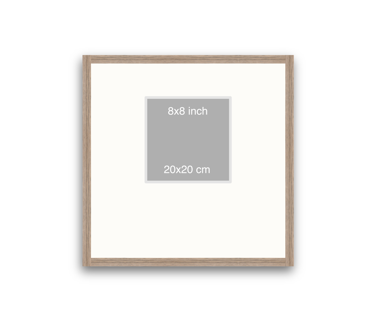 LOFT | 20mm Warm Walnut Frame - 50x50cm