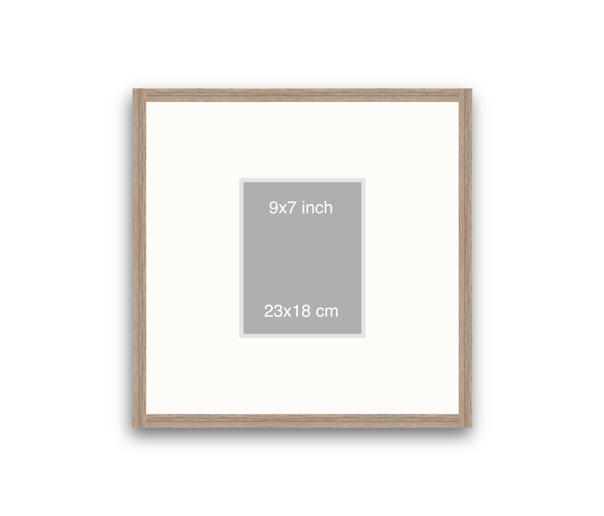 LOFT | 20mm Warm Walnut Frame - 50x50cm