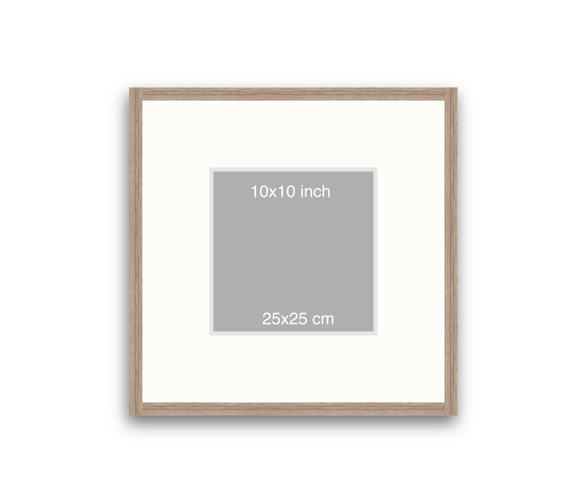 LOFT | 20mm Warm Walnut Frame - 50x50cm
