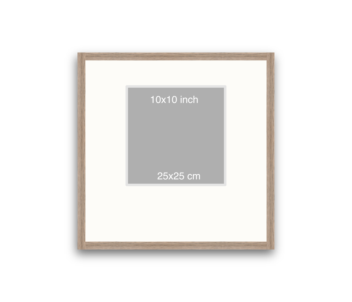 LOFT | 20mm Warm Walnut Frame - 50x50cm