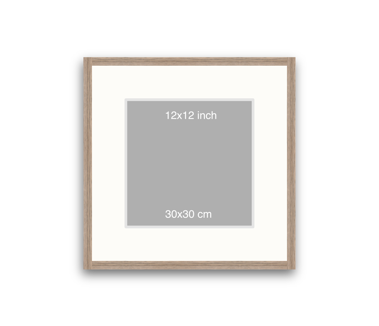 LOFT | 20mm Warm Walnut Frame - 50x50cm