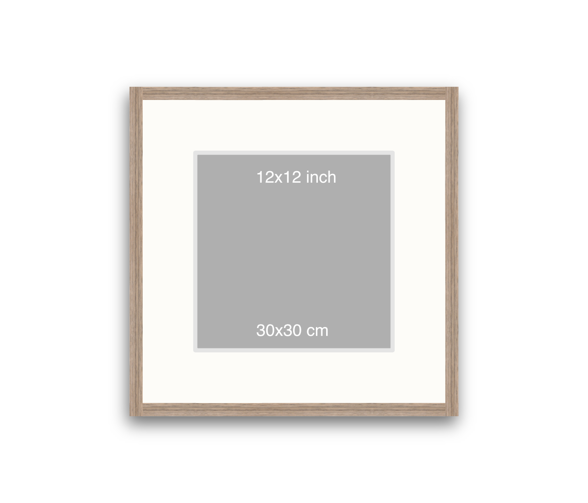 LOFT | 20mm Warm Walnut Frame - 50x50cm