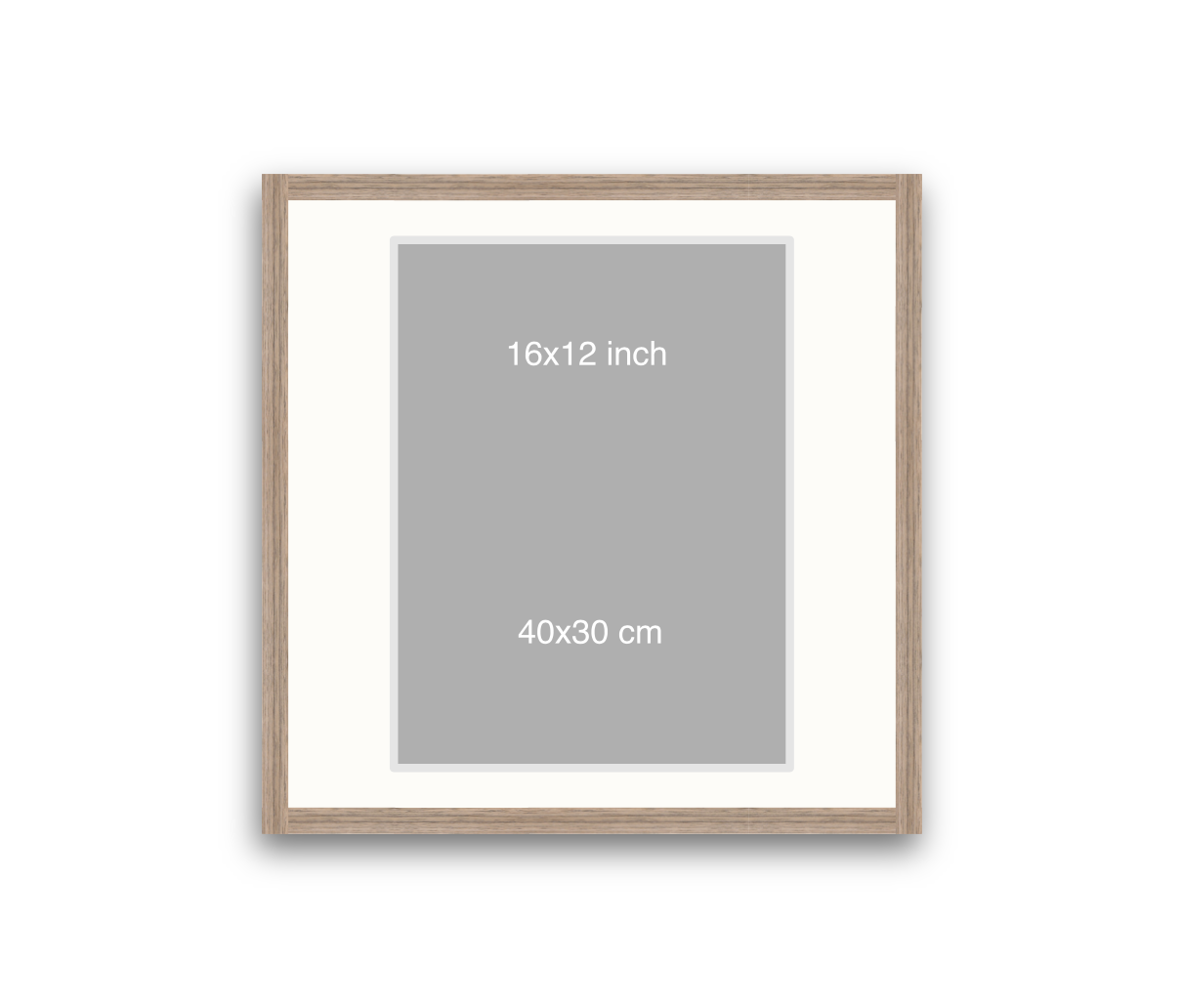 LOFT | 20mm Warm Walnut Frame - 50x50cm