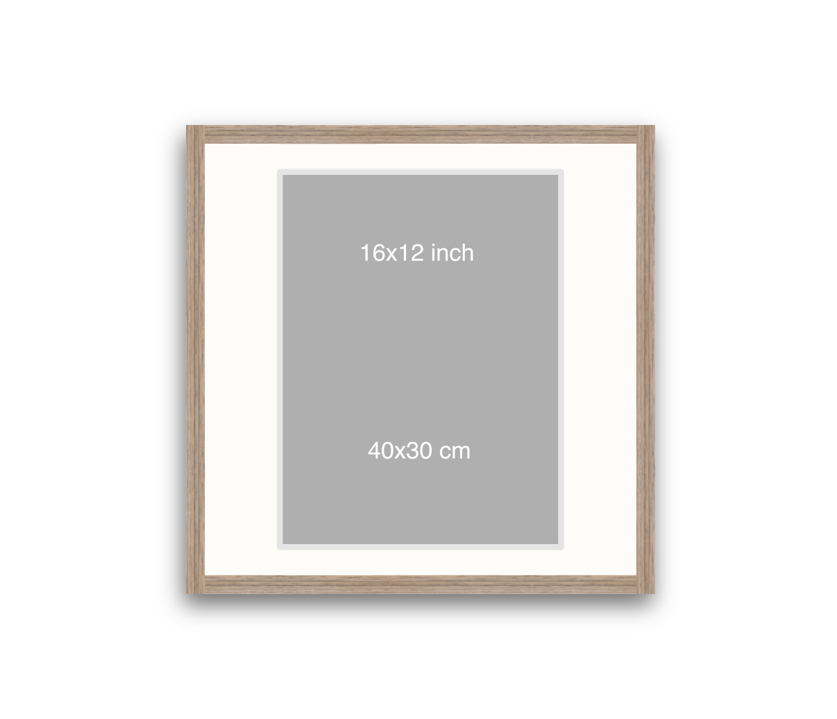 LOFT | 20mm Warm Walnut Frame - 50x50cm