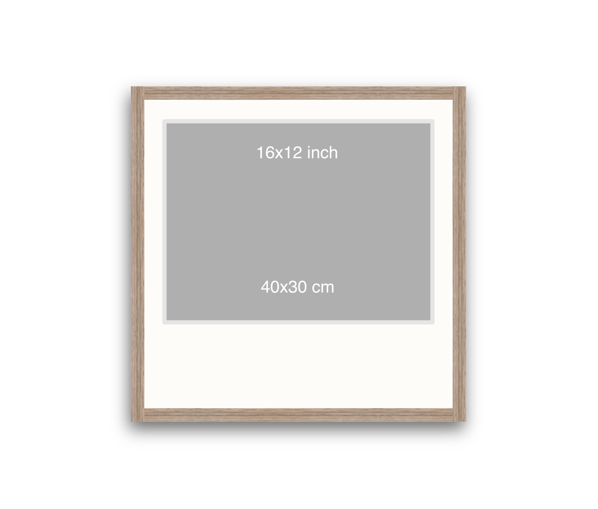 LOFT | 20mm Warm Walnut Frame - 50x50cm