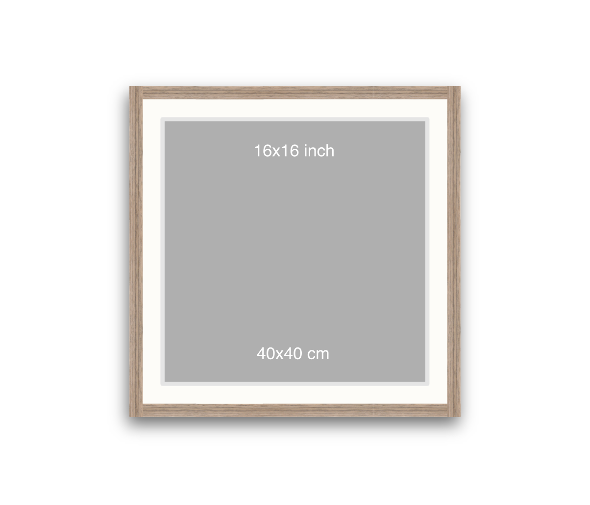 LOFT | 20mm Warm Walnut Frame - 50x50cm