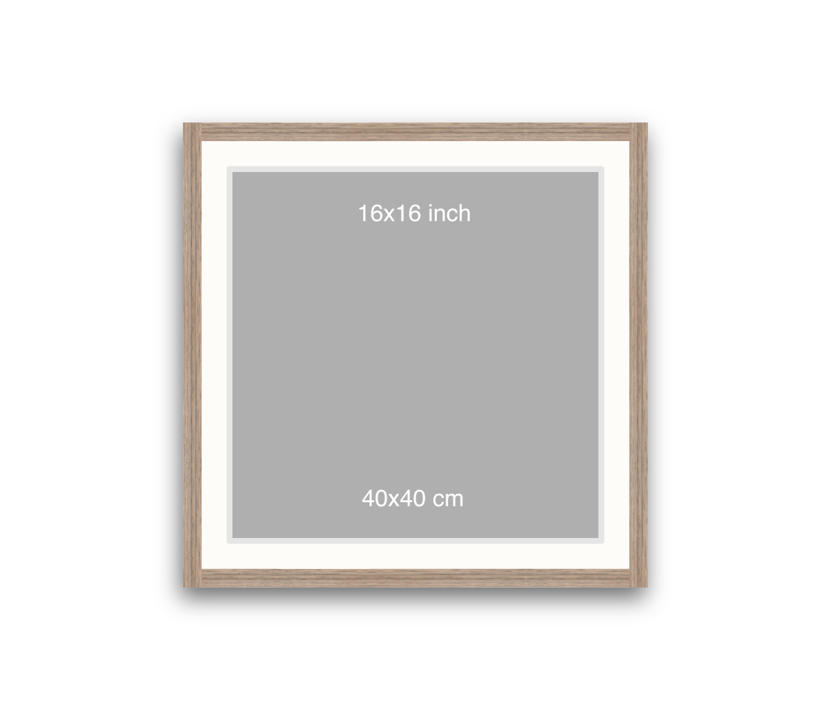 LOFT | 20mm Warm Walnut Frame - 50x50cm
