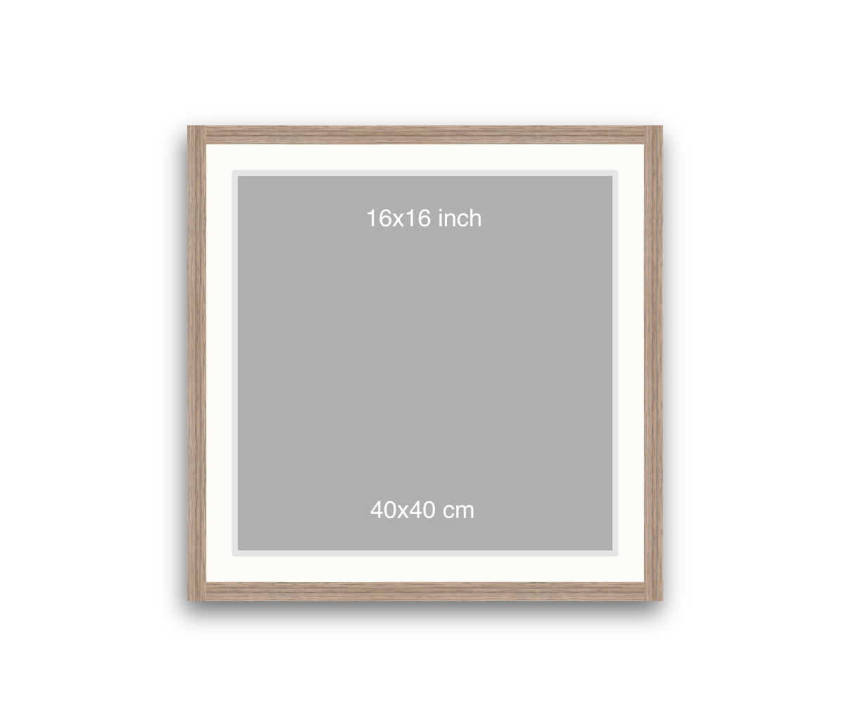 LOFT | 20mm Warm Walnut Frame - 50x50cm