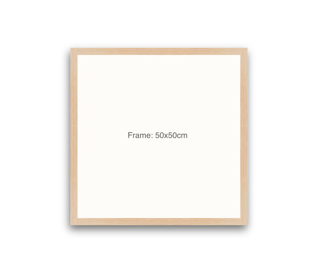 LOFT | 20mm Light Oak Frame - 50x50cm