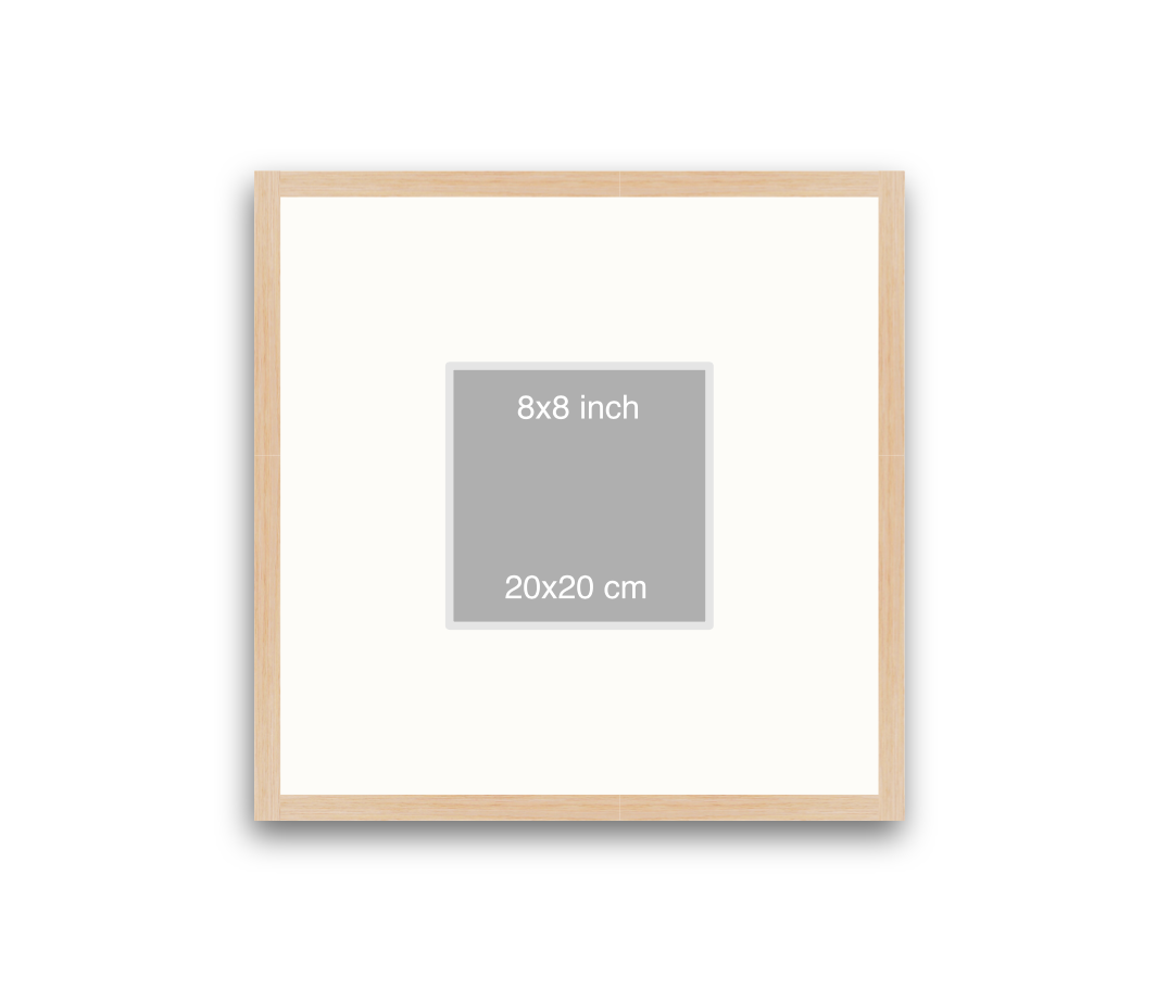 LOFT | 20mm Light Oak Frame - 50x50cm