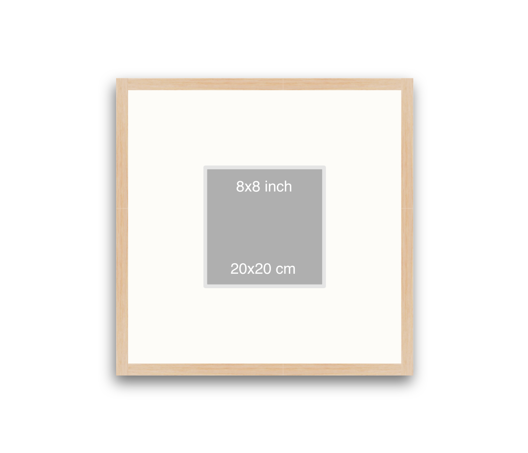 LOFT | 20mm Light Oak Frame - 50x50cm