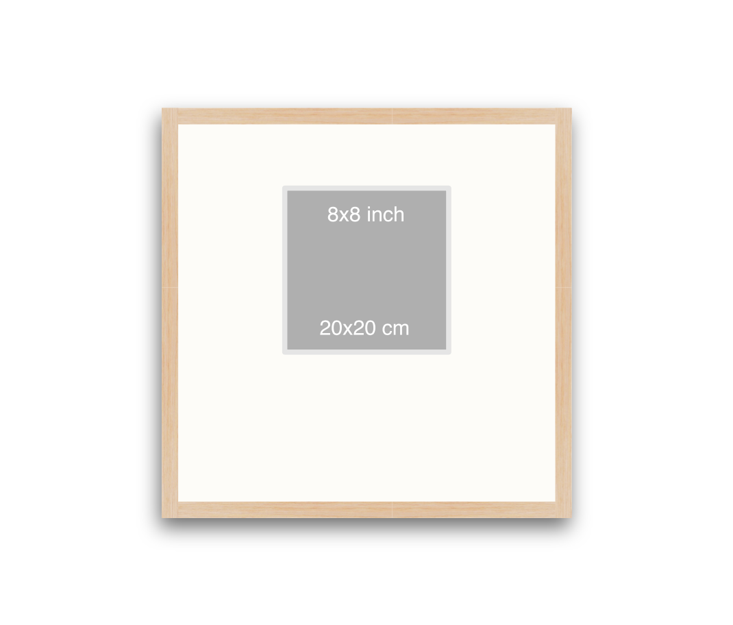 LOFT | 20mm Light Oak Frame - 50x50cm