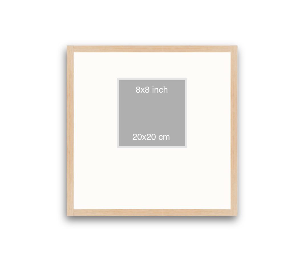 LOFT | 20mm Light Oak Frame - 50x50cm