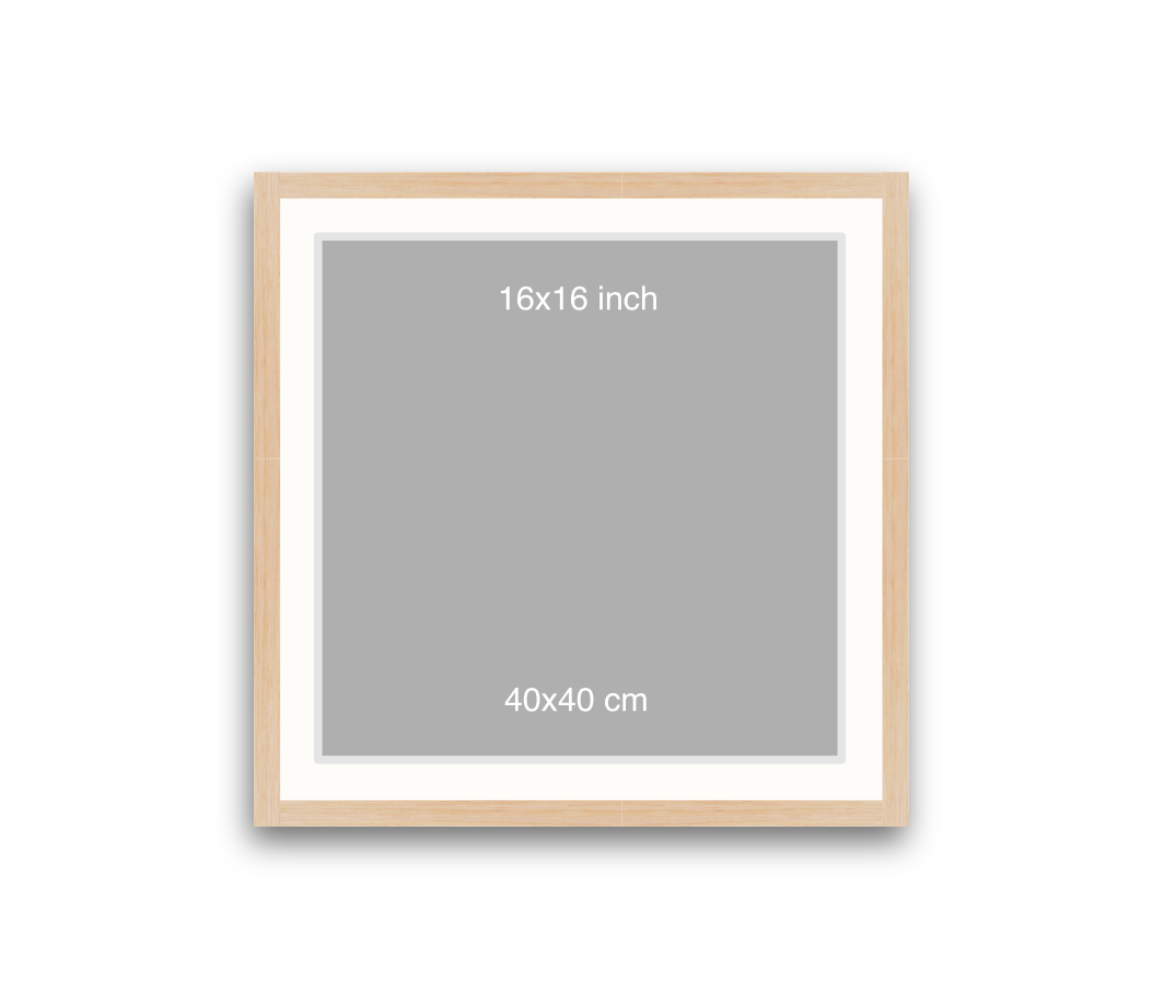LOFT | 20mm Light Oak Frame - 50x50cm