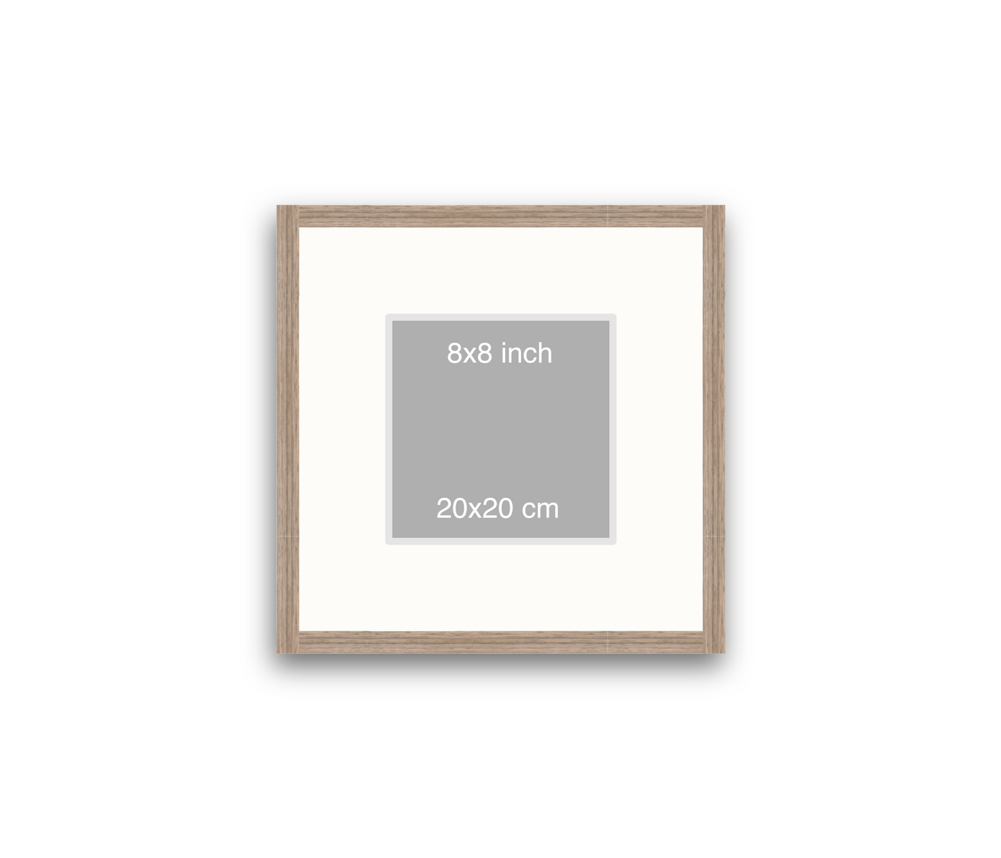 LOFT | 20mm Warm Walnut Frame - 40x40cm