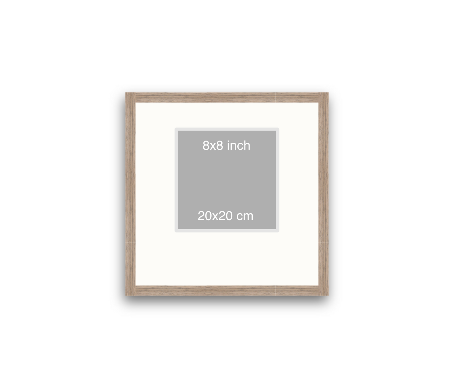 LOFT | 20mm Warm Walnut Frame - 40x40cm