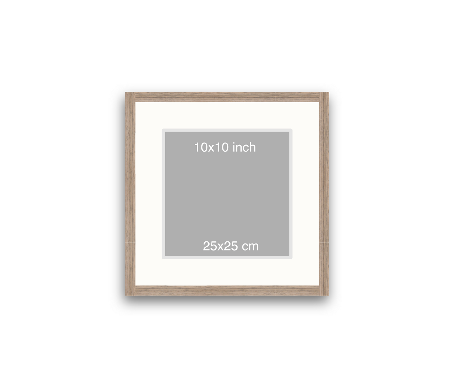 LOFT | 20mm Warm Walnut Frame - 40x40cm