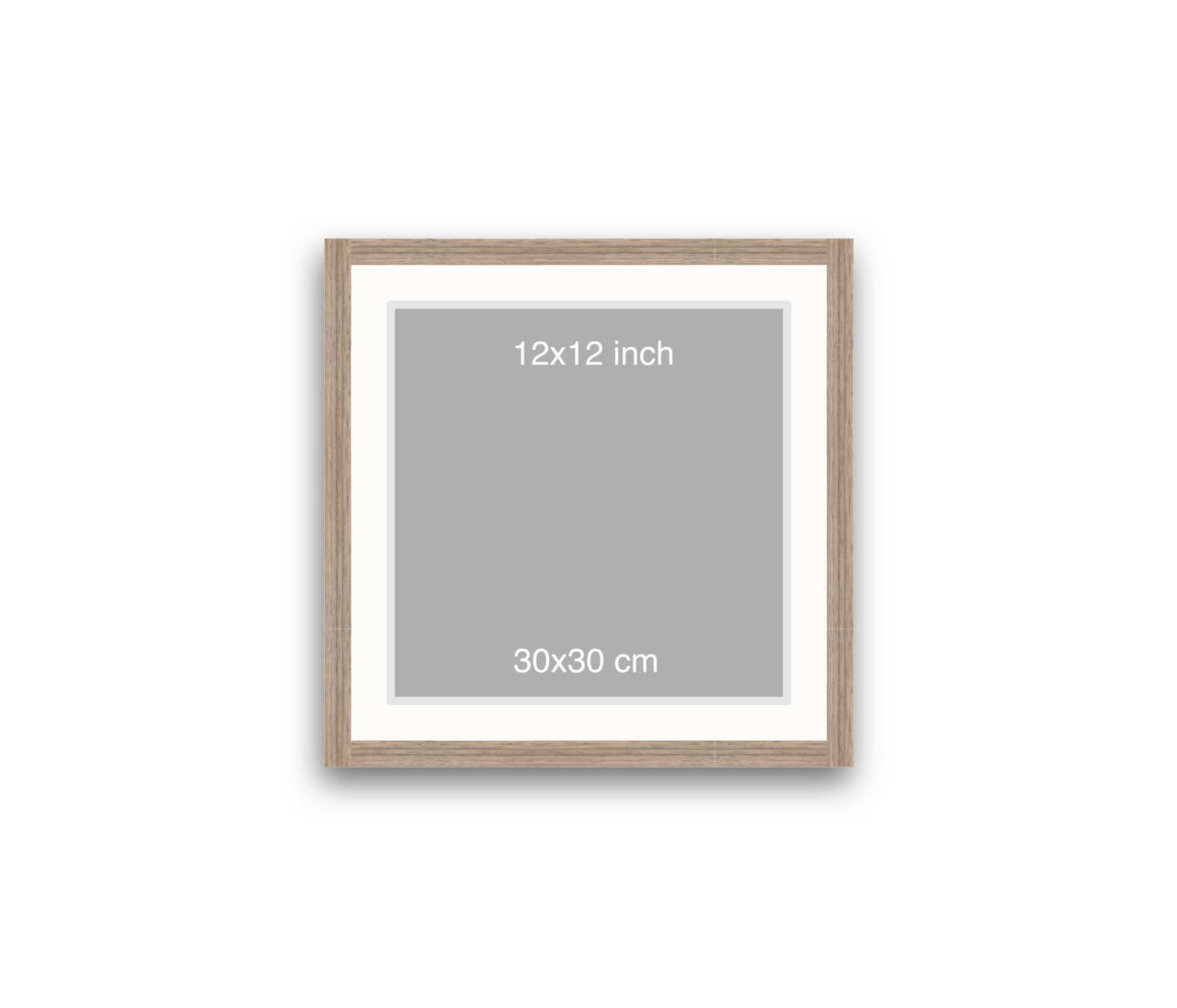 LOFT | 20mm Warm Walnut Frame - 40x40cm