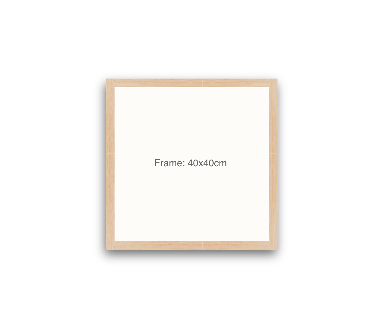 LOFT | 20mm Light Oak Frame - 40x40cm