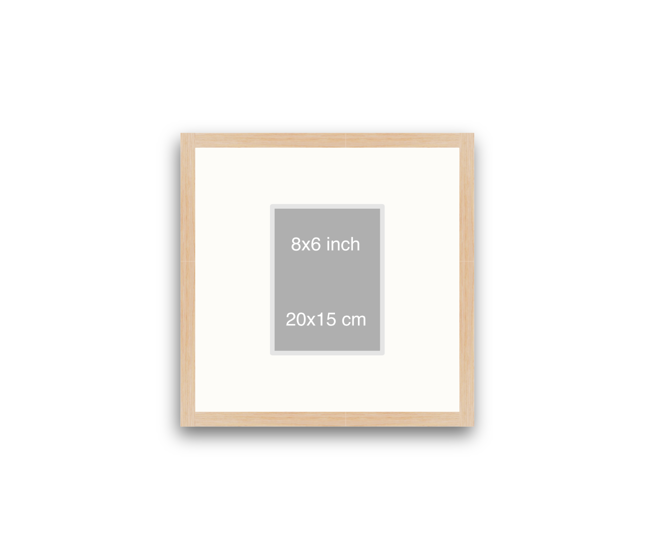 LOFT | 20mm Light Oak Frame - 40x40cm
