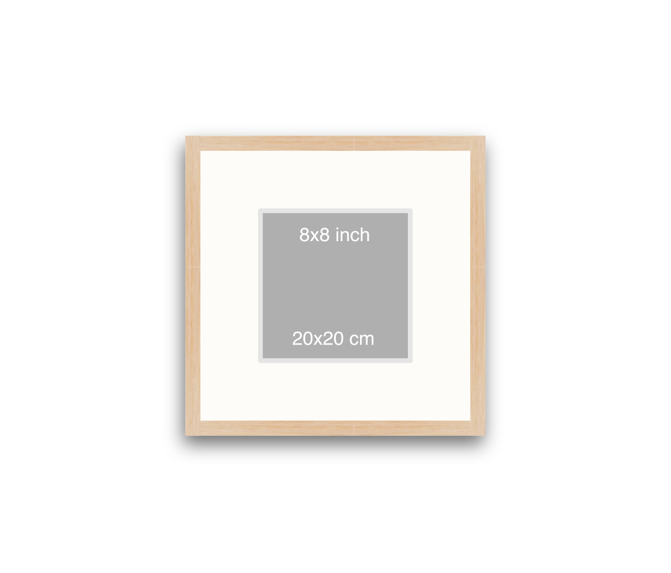 LOFT | 20mm Light Oak Frame - 40x40cm