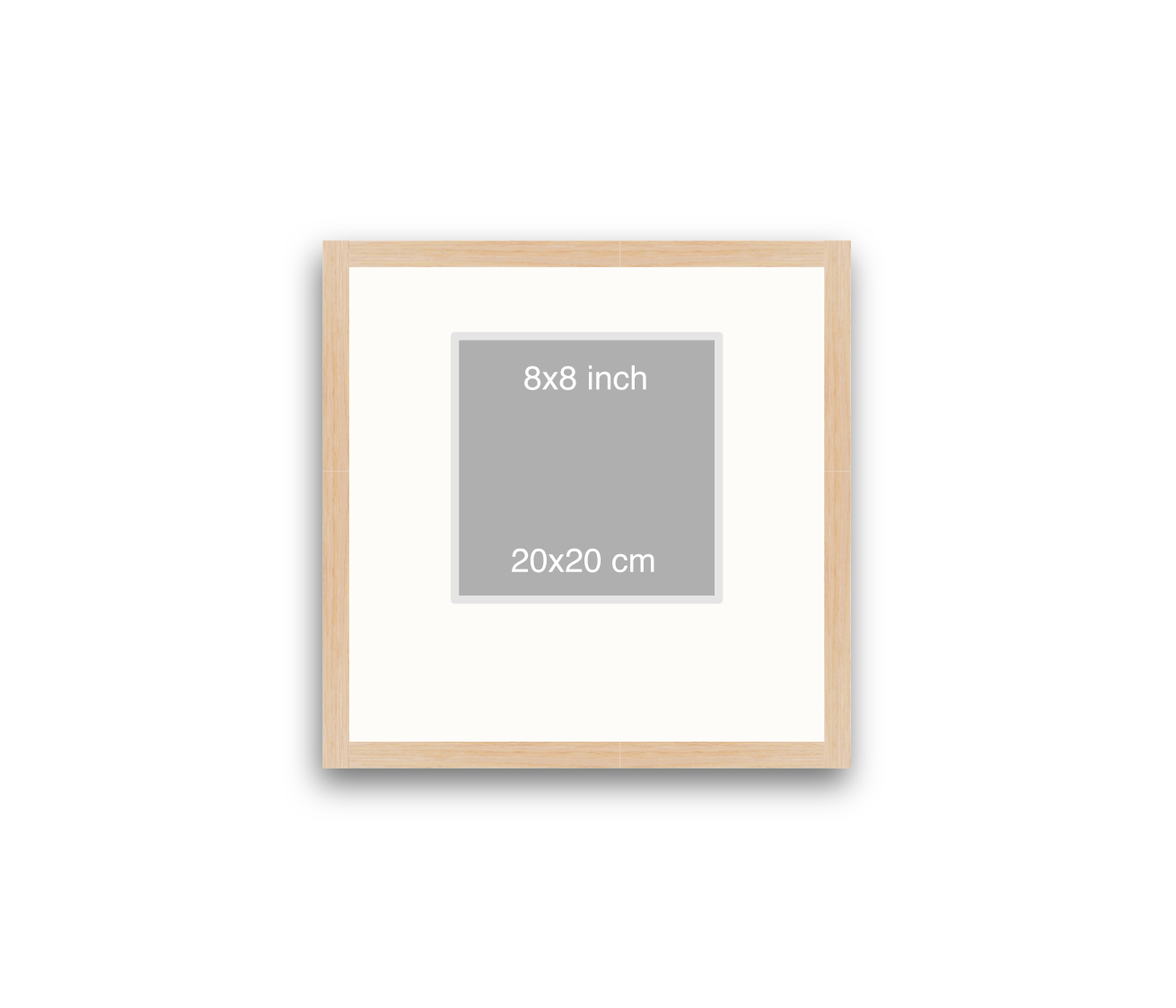 LOFT | 20mm Light Oak Frame - 40x40cm