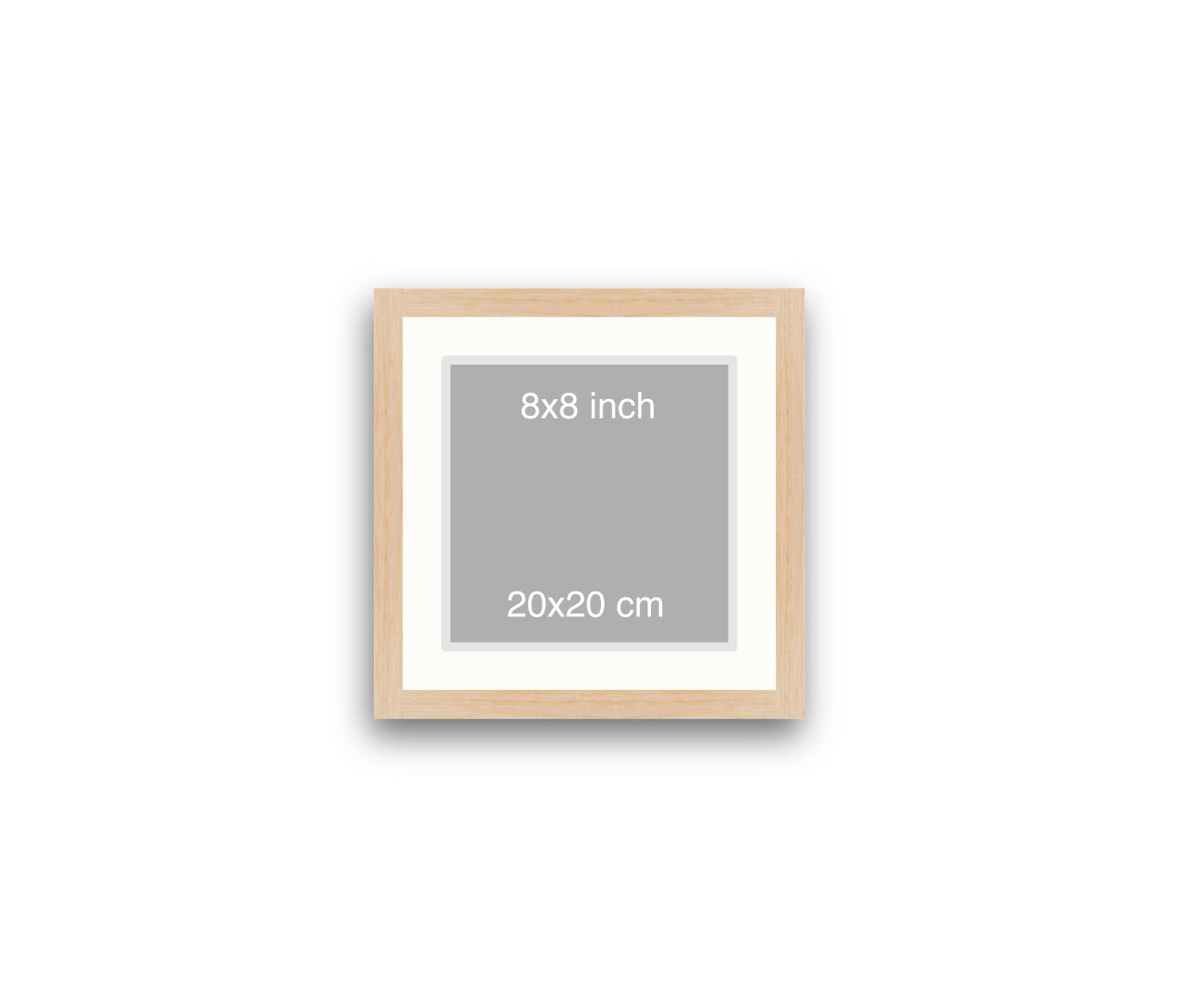 LOFT | 20mm Light Oak Frame - 30x30cm