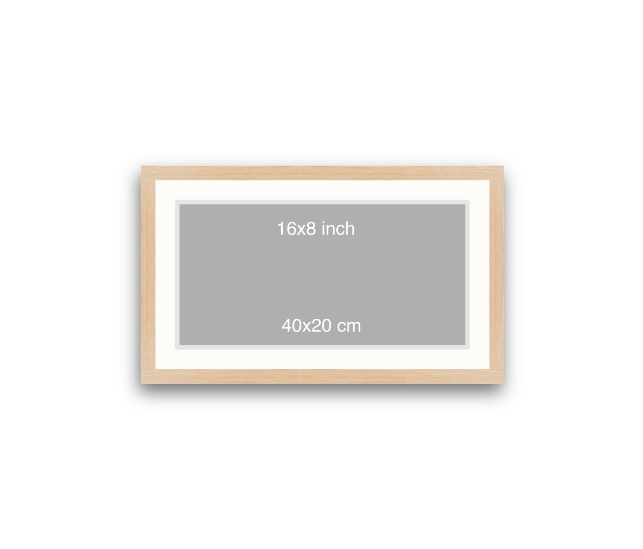 LOFT | 20mm Light Oak Frame - 50x30cm