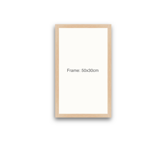 LOFT | 20mm Light Oak Frame - 30x50cm