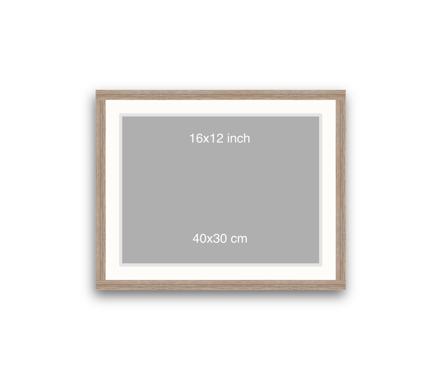 LOFT | 20mm Warm Walnut Frame - 50x40cm