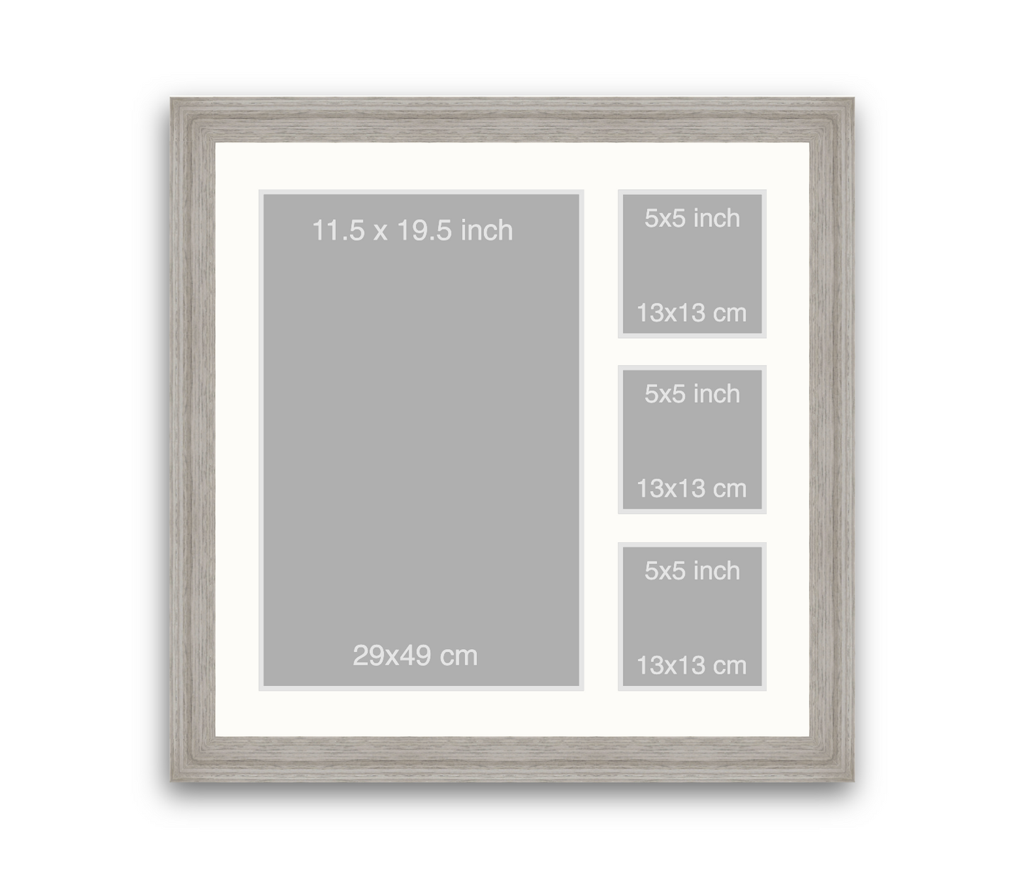 Silkstone reverse | 40mm Loft moulding - Overall size: 60x60cm