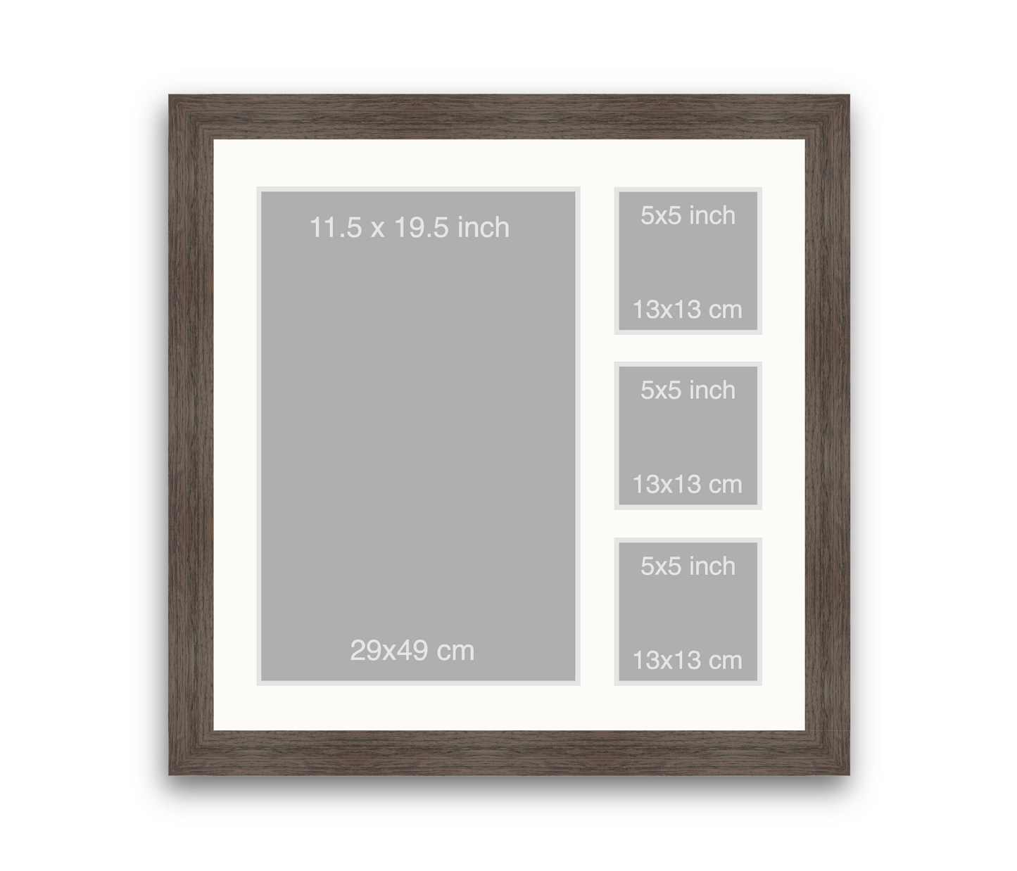 Silkstone reverse | 40mm Loft moulding - Overall size: 60x60cm
