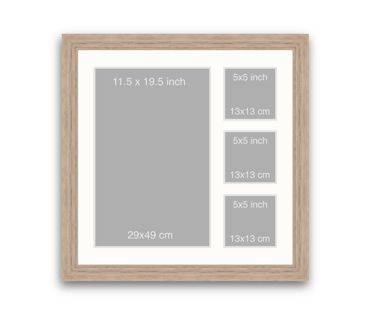 Silkstone reverse | 40mm Loft moulding - Overall size: 60x60cm