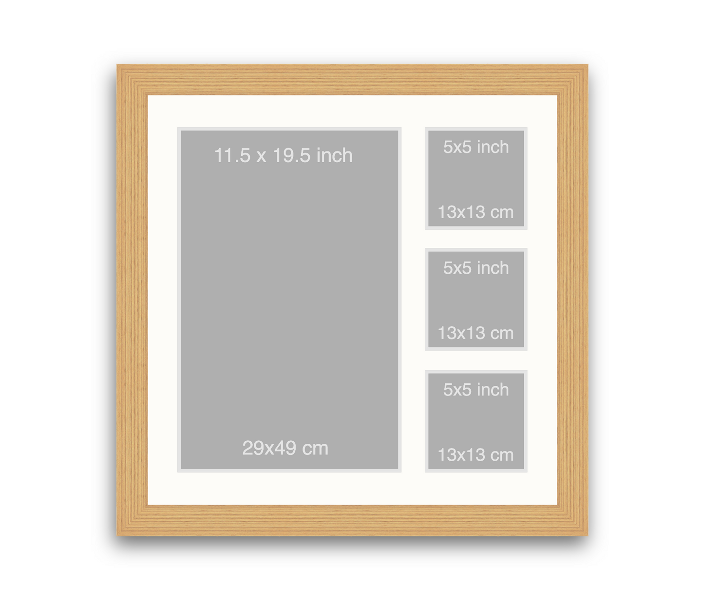 Silkstone reverse | 40mm Loft moulding - Overall size: 60x60cm