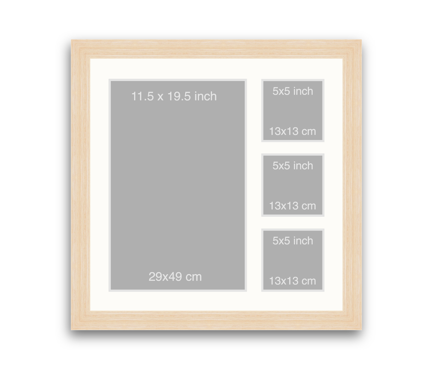 Silkstone reverse | 40mm Loft moulding - Overall size: 60x60cm