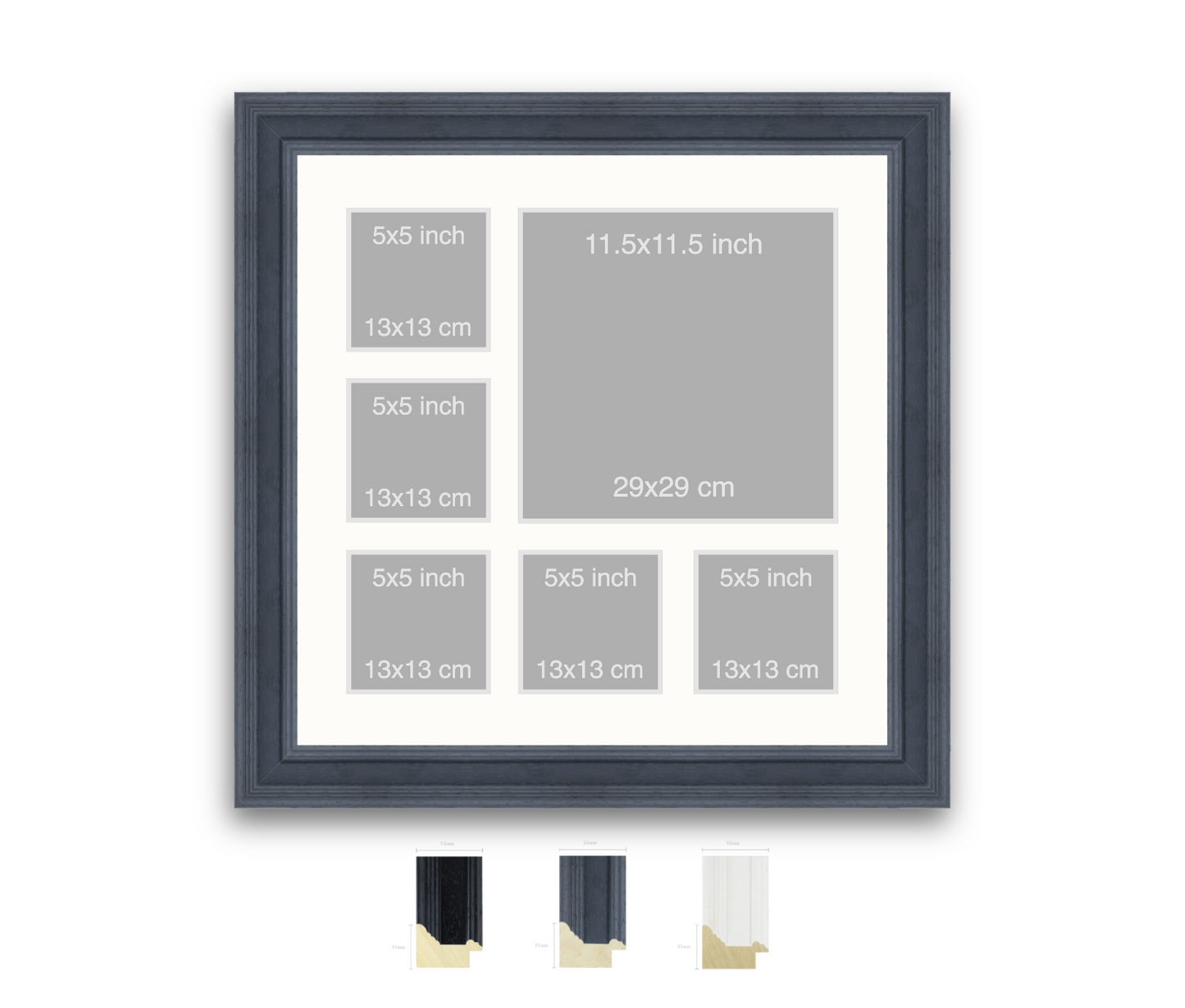 Denby | 53mm Fletcher moulding - Overall size: 60x60cm