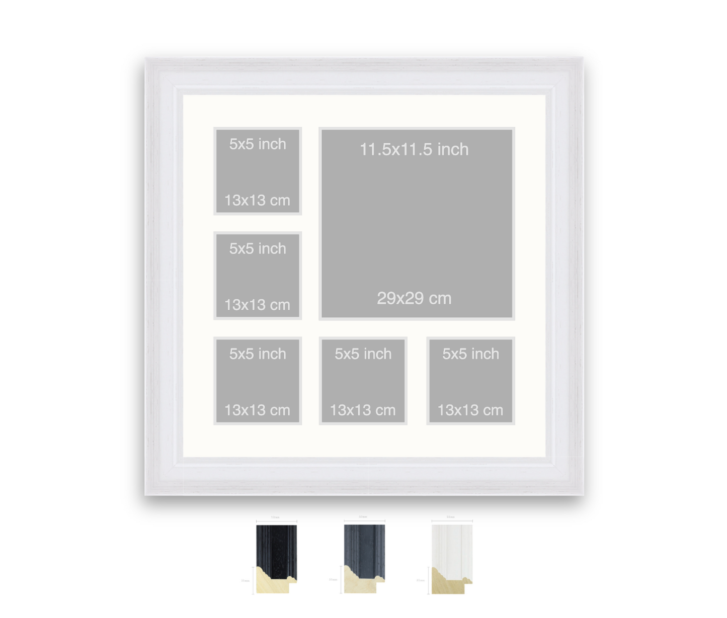 Denby | 53mm Fletcher moulding - Overall size: 60x60cm