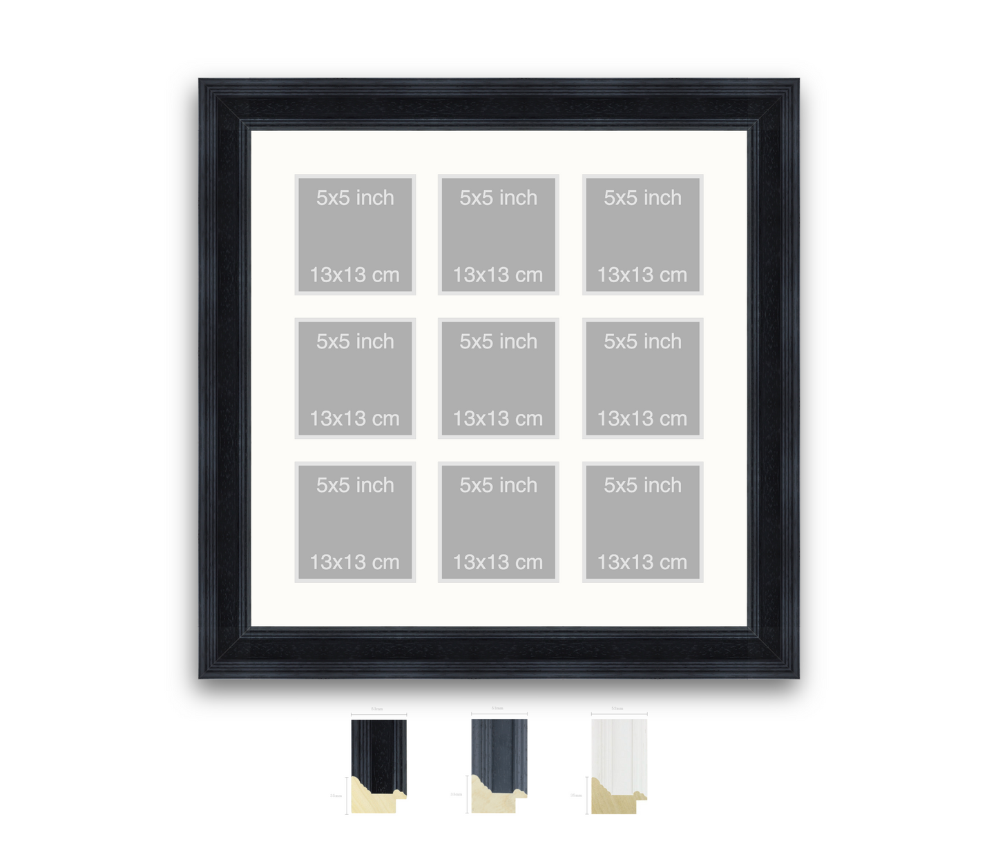 Daleswood | 53mm Fletcher moulding - Overall size: 60x60cm