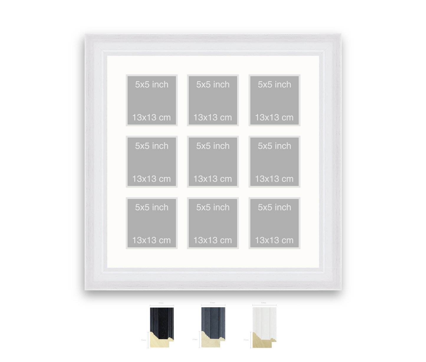 Daleswood | 53mm Fletcher moulding - Overall size: 60x60cm